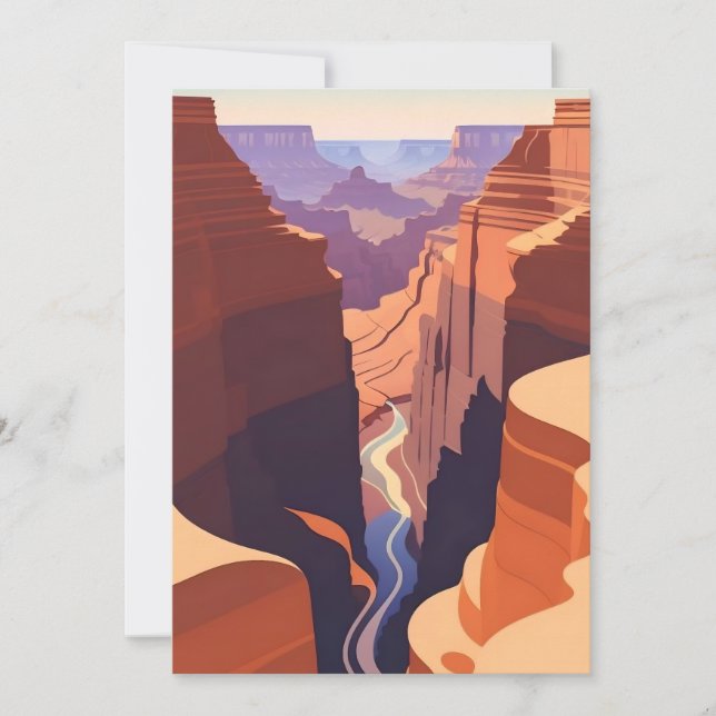 Retro - Grand Canyon Invitation (Front)