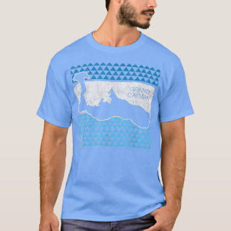 Retro Grand Cayman Islands Beach Vintage Vacation  T-Shirt