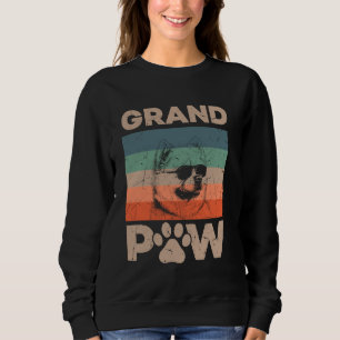 Retro Grand Paw Chow Chow Dog Pet Grandpaw Grandpa Sweatshirt