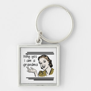 Retro Grandma T-shirts and Gifts Key Ring