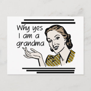 Retro Grandma T-shirts and Gifts Postcard