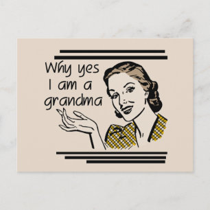 Retro Grandma T-shirts and Gifts Postcard