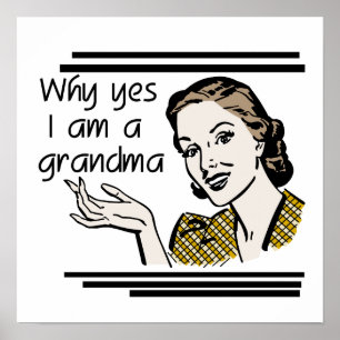 Retro Grandma T-shirts and Gifts Poster