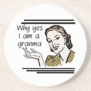 Retro Granma T-shirts and Gifts Coaster