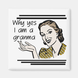 Retro Granma T-shirts and Gifts Magnet