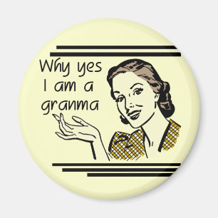 Retro Granma T-shirts and Gifts Magnet