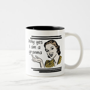 Retro Granma T-shirts and Gifts Two-Tone Coffee Mug