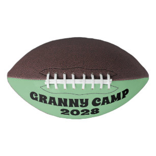 Retro Granny Camp Text Football