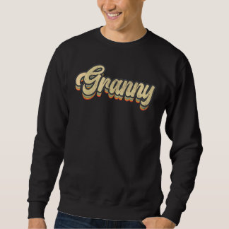 Retro Granny Mum Life Mother's Day Vintage Text Sweatshirt