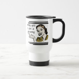 Retro Granny T-shirts and Gifts Travel Mug