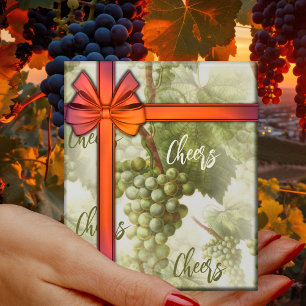 Retro Grape Pattern Wine Lovers  Wrapping Paper