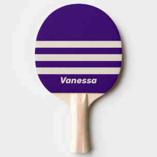 Retro Grapevine Three Across Striping with Name Ping Pong Paddle