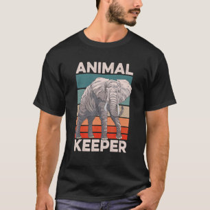 Retro Graphic Animal Keeper Zoo Keeper Animal Love T-Shirt