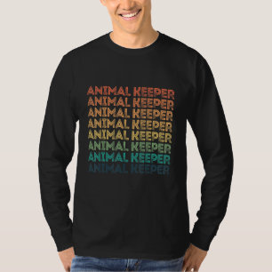 Retro Graphic Animal Keeper Zoo Keeper Animal Zo T-Shirt