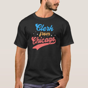 Retro Graphic Bank Clerk Bookkeeper Bank Employee T-Shirt