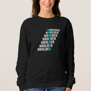 Retro Graphic Climbing Bouldering Rock Climber Mou Sweatshirt