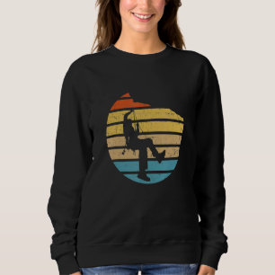 Retro Graphic Climbing Bouldering Rock Climber Mou Sweatshirt