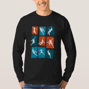 Retro Graphic Climbing Bouldering Rock Climber Mou T-Shirt