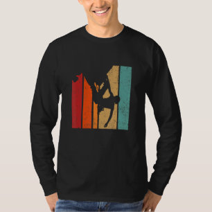 Retro Graphic Climbing Bouldering Rock Climber Mou T-Shirt