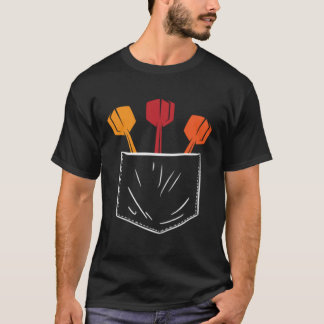 Retro Graphic Dart Player Darts Dartboard Bullseye T-Shirt
