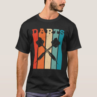 Retro Graphic Dart Player Darts Dartboard Bullseye T-Shirt