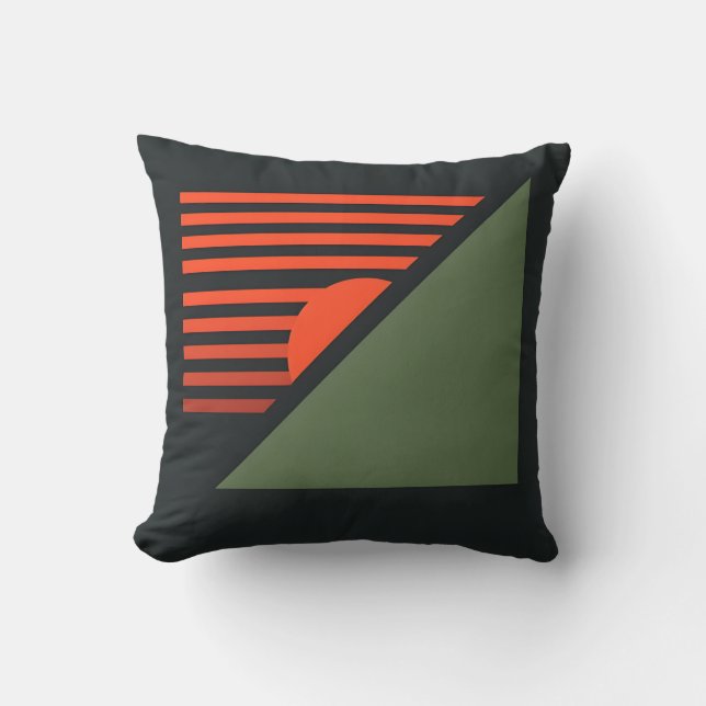 Retro Graphic Design Cushion (Front)
