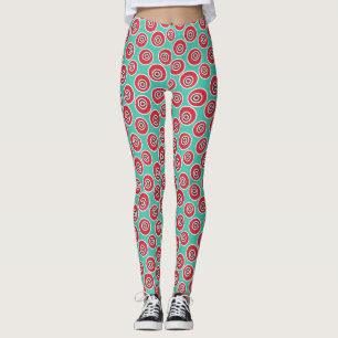 Retro Graphic Design Pattern Leggings