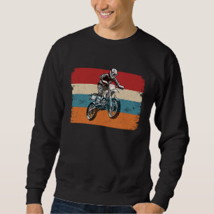 Retro Graphic Dirt Biker Motorcycle Enduro Motocro Sweatshirt