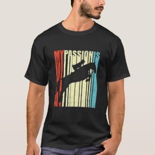 Retro Graphic Horse Lover Equestrian Rider Horses T-Shirt