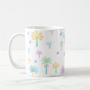 Retro Graphic Palms Coffee Mug
