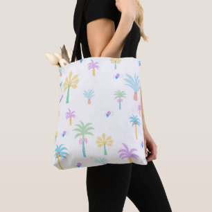 Retro Graphic Palms  Tote Bag