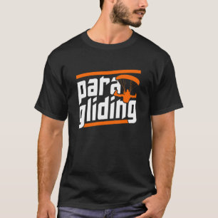 Retro Graphic Paragliding Paraglider Parachute Sky T-Shirt