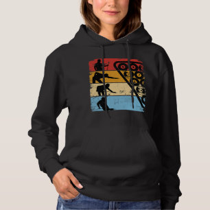 Retro Graphic Pool Billiard Snooker Billard Cue 8B Hoodie