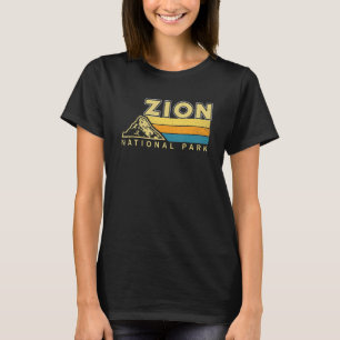 Retro Graphic Travel Vintage Zion National Park T-Shirt