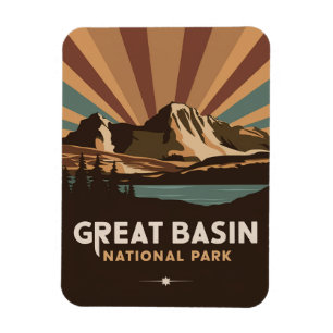 Retro Great Basin National Park Magnet