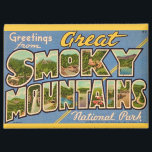 Retro Great Smoky Mountains Magnet<br><div class="desc">A wonderful retro postcard from the Great Smoky Mountains National Park repurposed!</div>