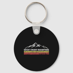 Retro Great Smoky Mountains National Park Mens Wom Key Ring