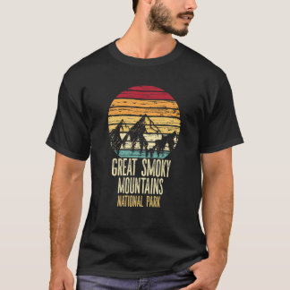 Retro Great Smoky Mountains National Park Mountain T-Shirt