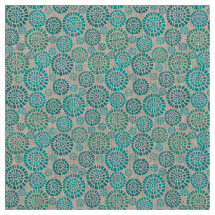 Retro,green,70's,floral,vintage,template,chic,cust Fabric