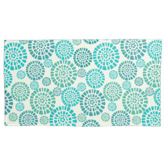 Retro,green,70's,floral,vintage,template,chic,cust Pillowcase