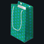 Retro Green Blue Mid Century Modern Geometric Art Small Gift Bag<br><div class="desc">Retro Green Blue Mid Century Modern Geometric Art Small Gift Bag</div>