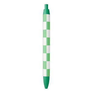 Retro Green Chessboard Chequerboard Tile Y2K Black Ink Pen
