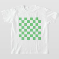 Retro Green Chessboard Chequerboard Tile Y2K 