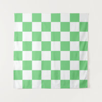 Retro Green Chessboard Chequerboard Tile Y2K 