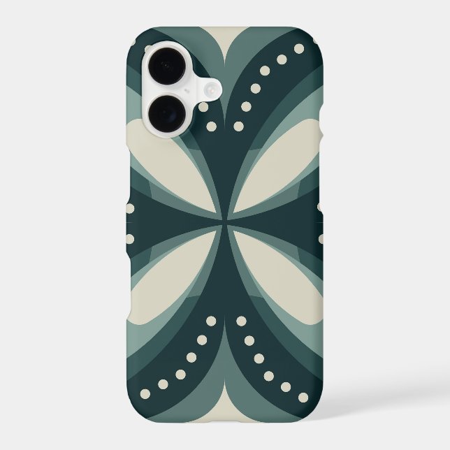 Retro Green Geometric Pattern (Back)