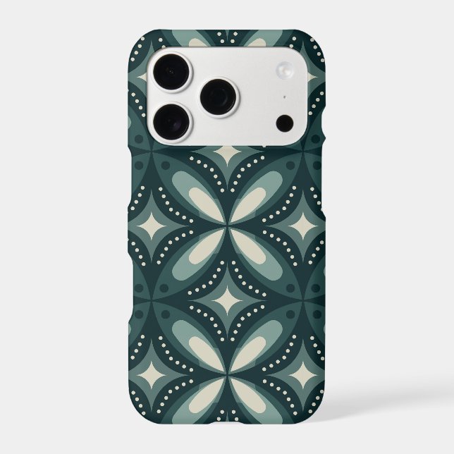 Retro Green Geometric Pattern (Back)