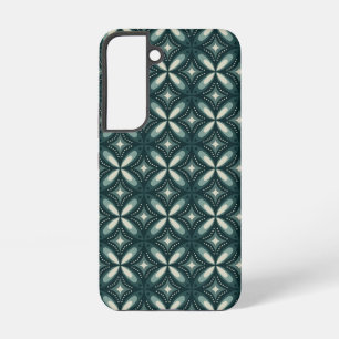 Retro Green Geometric Pattern Samsung Galaxy Case
