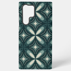 Retro Green Geometric Pattern Samsung Galaxy Case