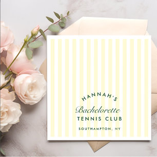 Retro Green Last Swing Before The Ring Tennis Bach Napkin