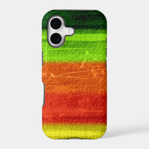 Retro green lime orange red yellow grunge stripes